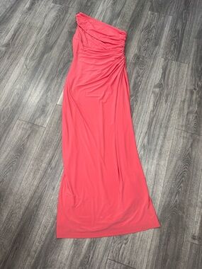 Lauren Ralph Lauren One-Shoulder Coral Dress
